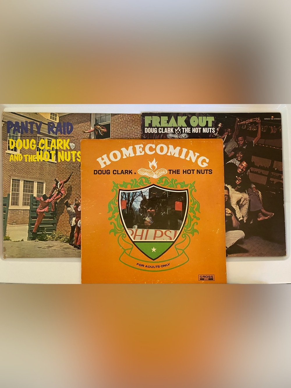 3 Vinyl Albums by Doug Clark & The Hot Nuts
